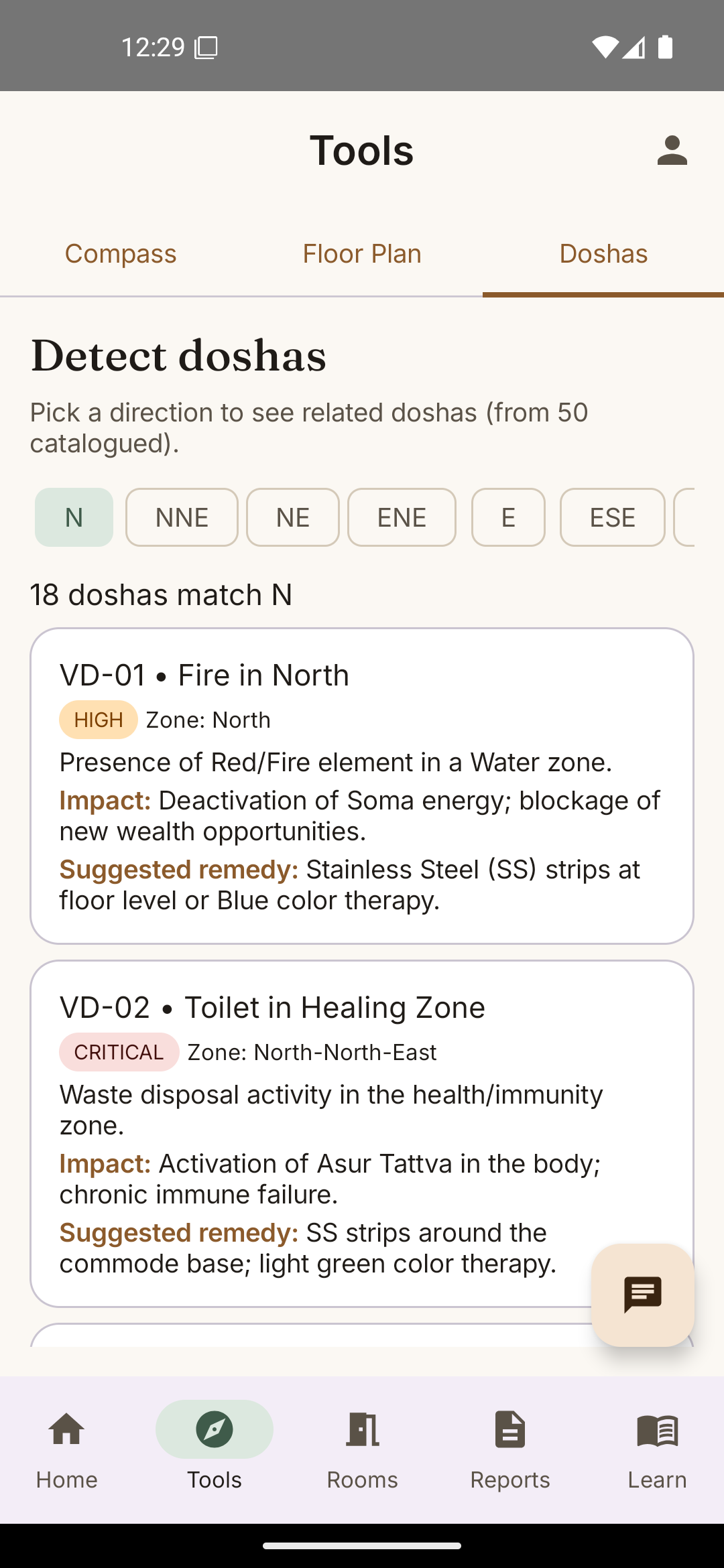 Dosh detection